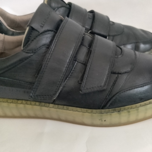 Allsaints Jonah Leather Double Strap Sneakers size 42 - Picture 7 of 15
